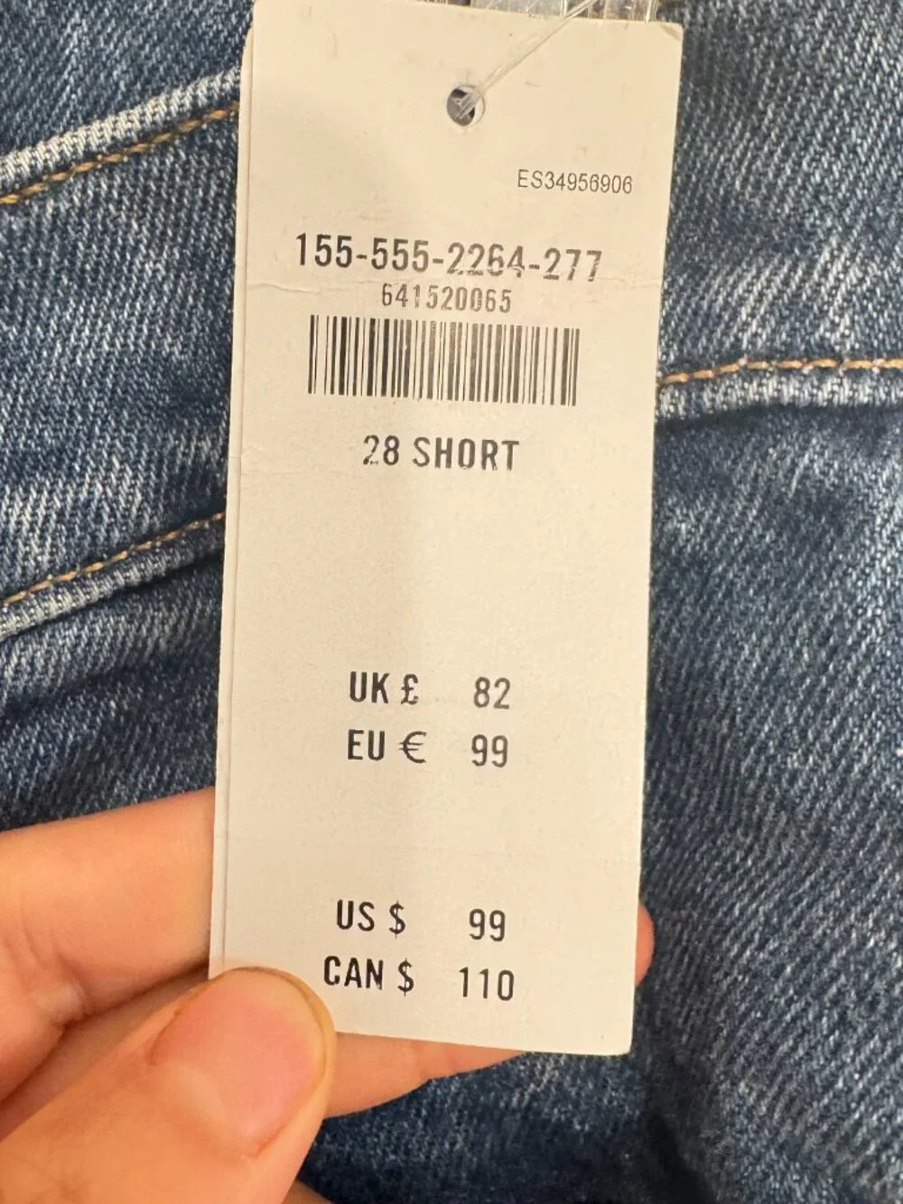 ☀️ NEW ABERCROMBIE & FITCH Dark Wash Distressed High Rise Mom Jeans 28 Short - Picture 6 of 10